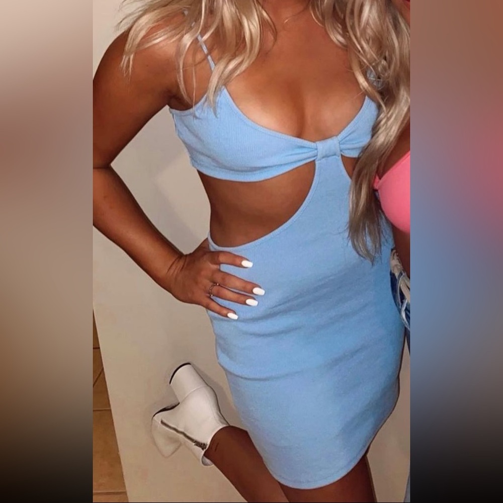 Cut out mini dress